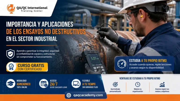 Curso «Importancia y Aplicaciones de los Ensayos No Destructivos en el Sector Industrial»